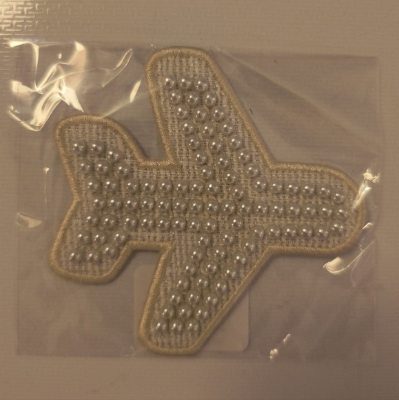 Stoney Clover Pearl Airplane Patch Blanc white NEW - Picture 1 of 1
